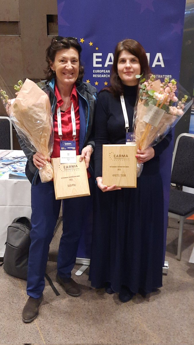 KristelToom's tweet photo. Great things are not done by an individual, great things are done by teams. Deeply honoured to receive @EARMAorg Outstanding Contribution Award 2022 with my good friend @susipoli14 Thank you for being my team @JTJDonovan @rqnroll @ManualMarsu @SimonRKerridge @EvelinaBrannval etc. https://t.co/1b5k4uSYhJ