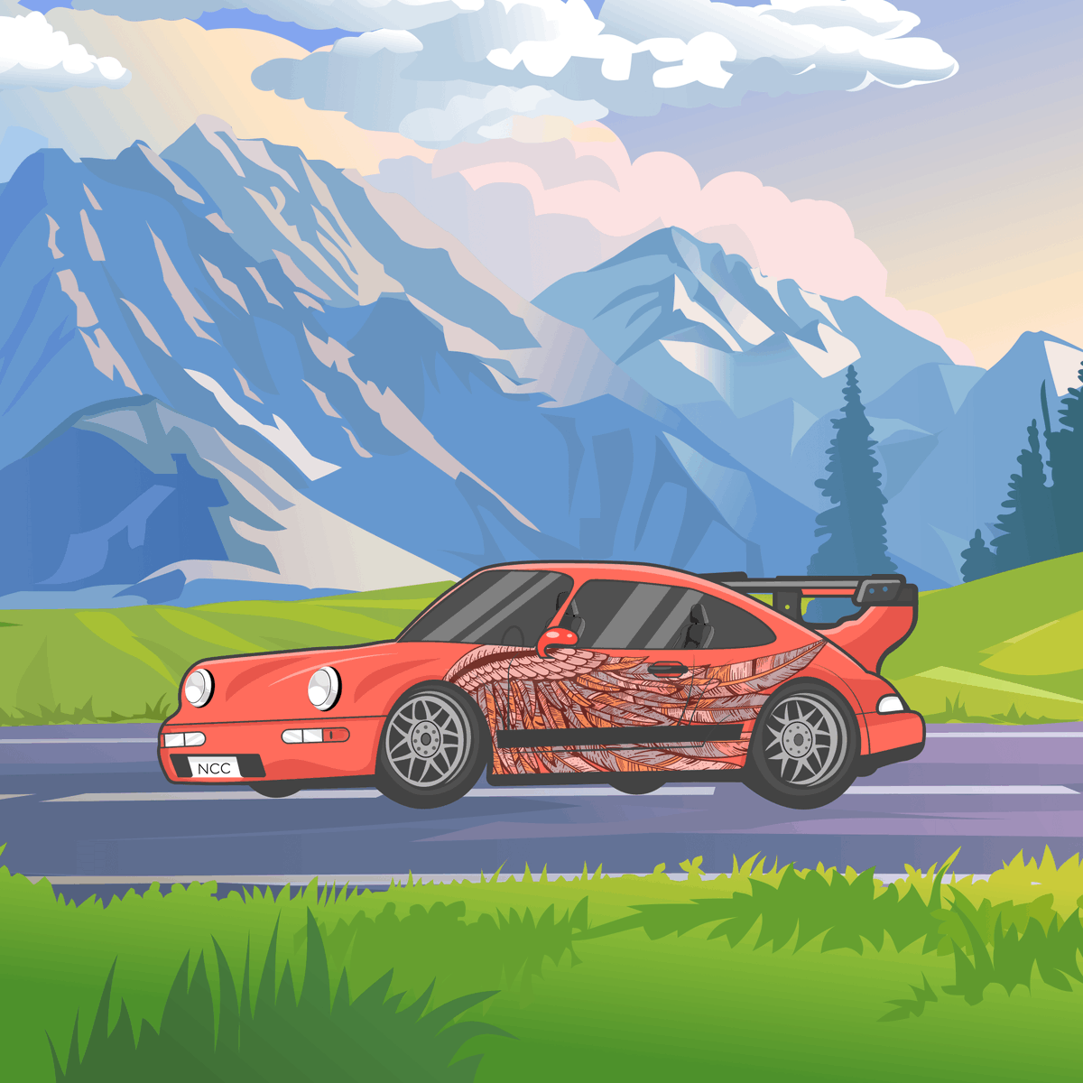 NearCarClub's tweet photo. Guess what just dropped. Our very first sneak peek. Look at that hottie🔥.

#NCC #NEAR #NEARnft https://t.co/0bjt427nc6