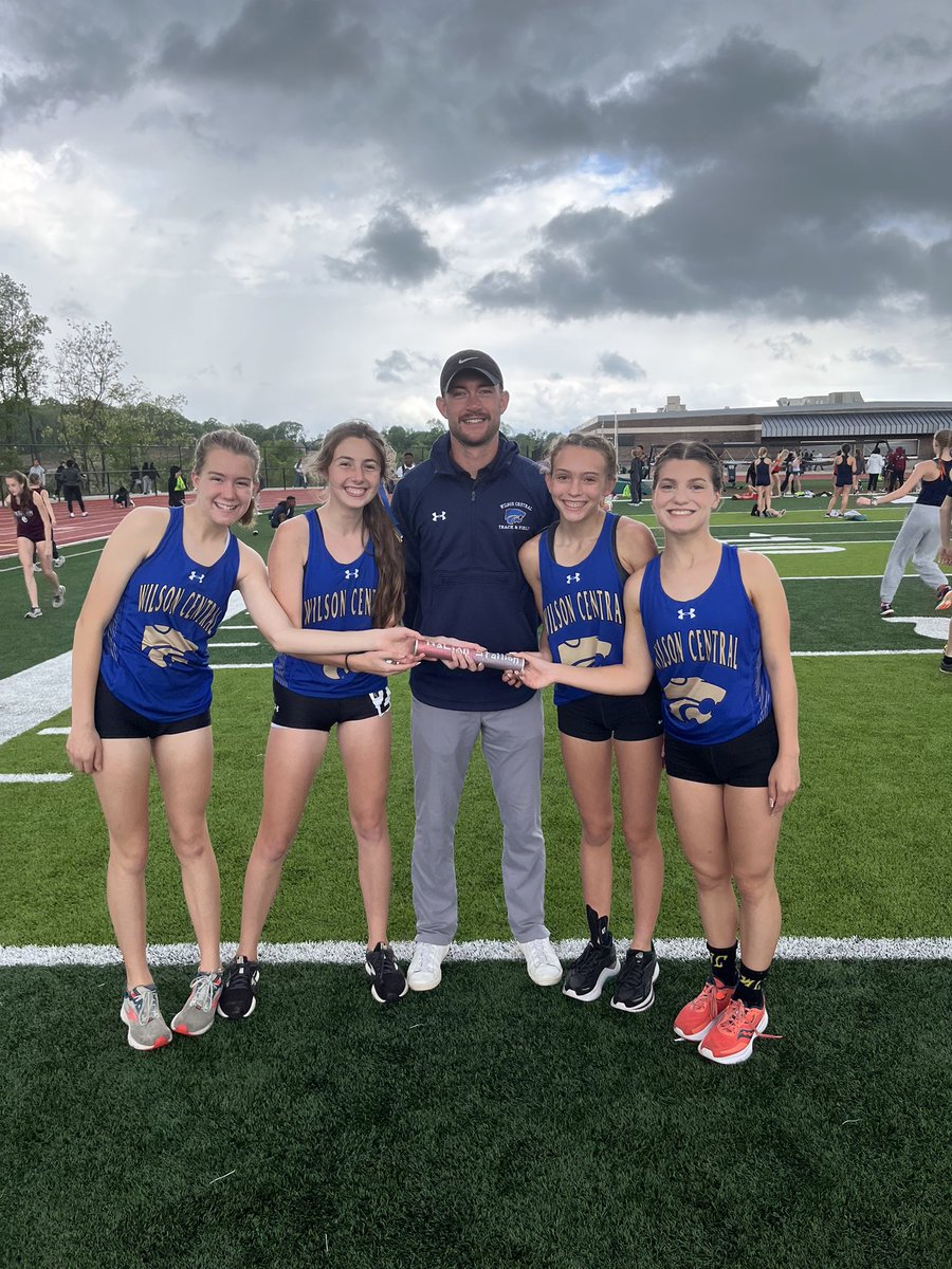 track_wilson's tweet photo. Girls 4x800 takes 2nd at sub sectional and will be competing at Sectional next week #WildcatBuilt https://t.co/6z2e9JJ5V9