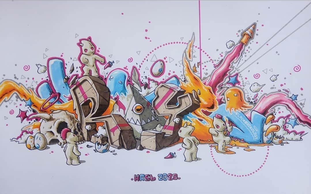 SteezWars's tweet photo. "RAYS" re-battle entry 02 by HASB.  

$50 prize pool. 05/23 final deadline. 

Tag us in new entries on Instagram before the deadline and make sure to use the #GullySteez hashtag so we don't miss you. 

https://t.co/HGtlhz2f8j 
-
-
#blackbook #graffiti #hiphop #graff https://t.co/VDmBVVusXa