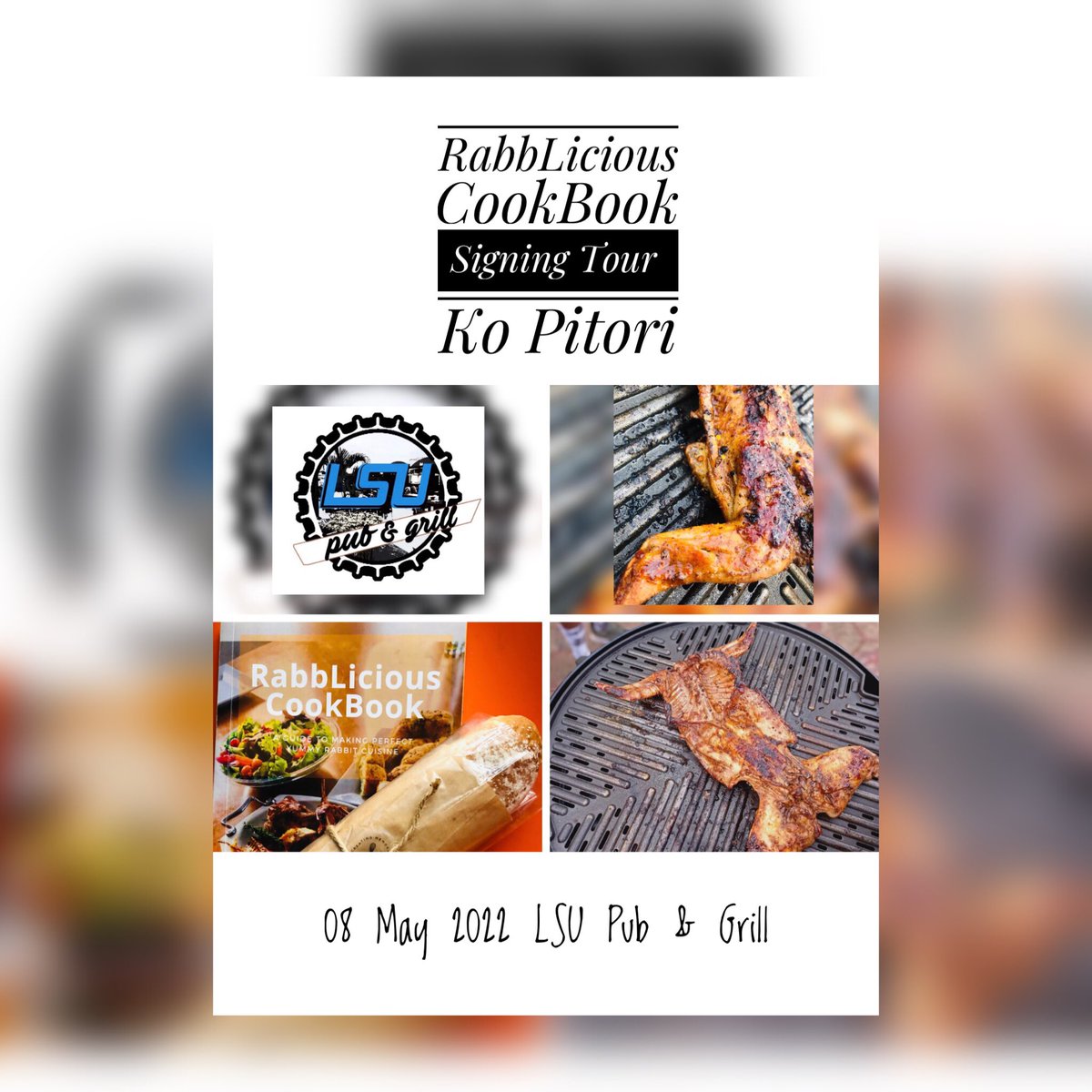 RPreneurs's tweet photo. @djsbu #DJSBU  RabbLicious CookBook Signing Tour still on with rabbit meat tasting Bona Pitori is killing it…..#LetsEatRabbitMeat https://t.co/DgzTr5KTbX