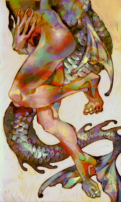 Стратегічно намалювала картинку з русалкою ще в березні
#mermay2022 #ukrart 