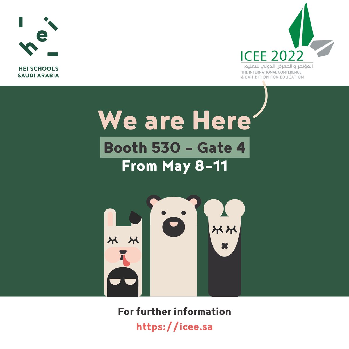 HEIMalqaNarjis's tweet photo. HEI Schools are excited to be an exhibitor at The International Conference and Exhibition for Education 2022 from May 8-11 (Booth 530-Gate 4) to get you more acquainted with the first Finnish Schools in KSA! 
https://t.co/K4qEssPgd0 https://t.co/qrGGJrlxfW