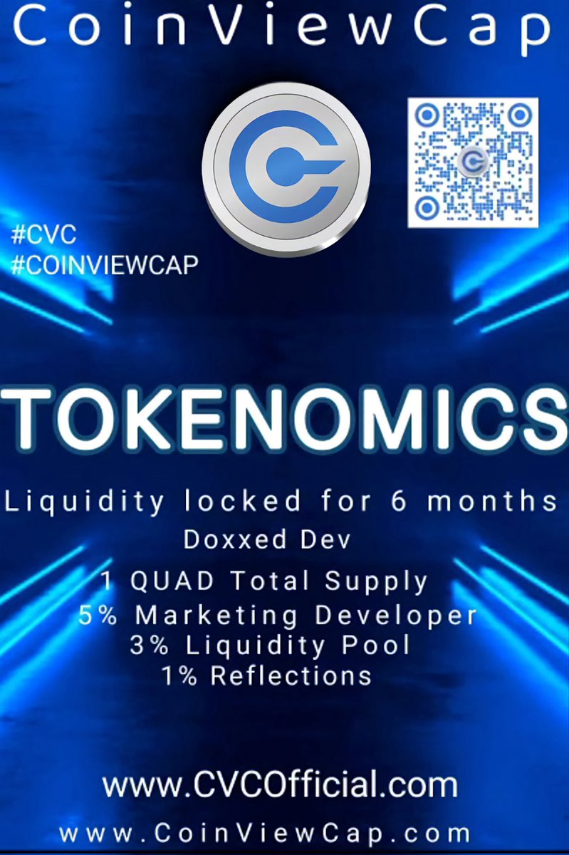 PoorBoyzSol's tweet photo. @CoinViewCap @Luthor_HEX @HEXyQuinn #CoinViewCapNext1000xGem
COIN VIEW CAP'S GOAL IS TO BETTER SERVE THE CRYPTO PROJECTS WITH FAR MORE ACCURATE CRYPTO PRICE TRACKING, RANKING, ETC.. #CVC IS SET TO CHALLENGE THE TOKEN TRACKER COMPANIES THAT HAVE BECOME FAR TOO COMFORTABLE SUPPLYING SUB-PAR INFO.. 
@CoinViewCap! https://t.co/SdbqN7aKBs