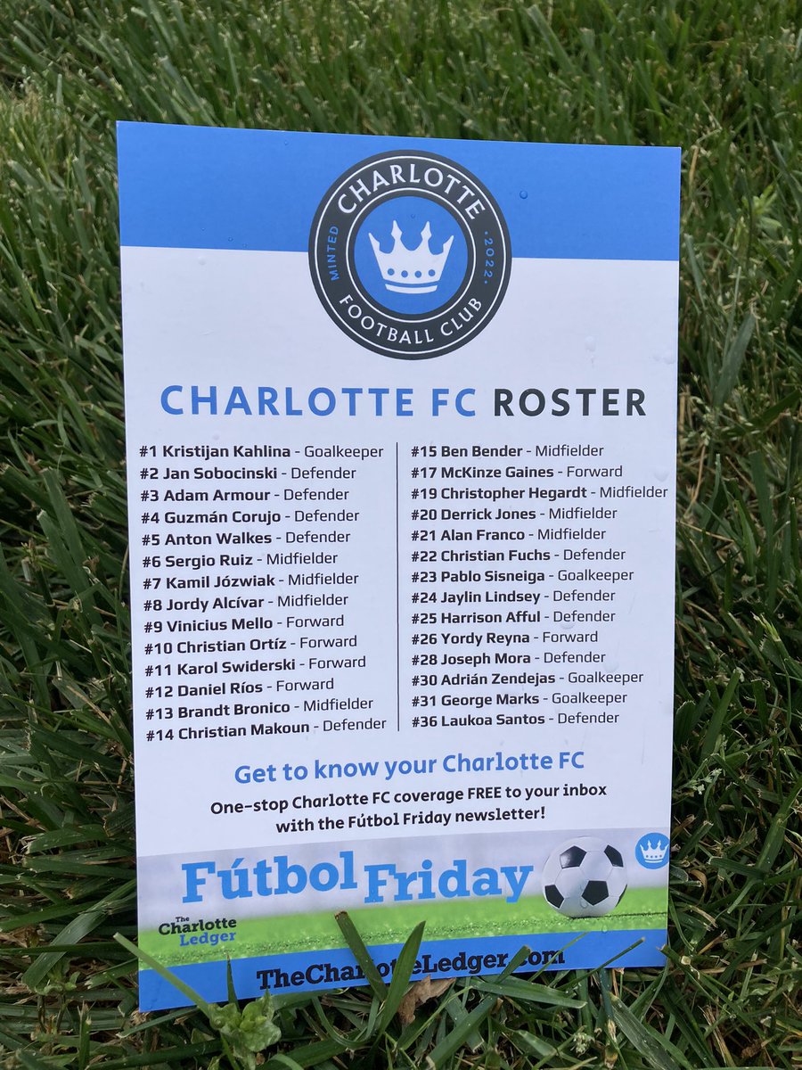 CltLedger's tweet photo. Can’t tell your Swiderski from your Józwiak, your Bender from your Bronico, your Franco from your Fuchs? The Ledger has you covered — we’ll be distributing handy roster cards outside the stadium before today’s game. #ForTheCrown #ForTheCrowd @CarrollRogers @The5and2Project https://t.co/givhyF1JOA