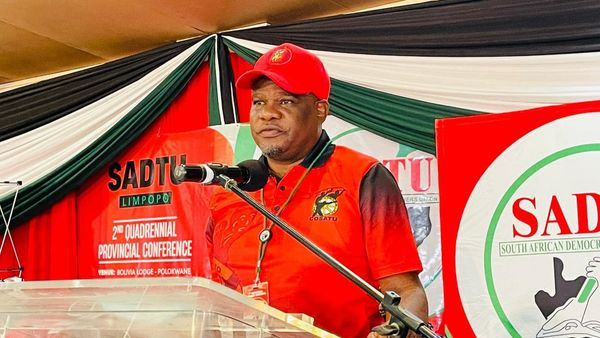 _cosatu's tweet photo. #COSATU Limpopo congratulates #SADTU Limpopo for convening a successful 2nd Quadrennial Conference is receiving the Education Commission report in plenary in Bolivia Lodge #ProvincialConference @CapricornFM @DBE_SA @UNESCO @katlego4ever 
 #QualityEducation #PublicEducation https://t.co/wwkA3UdYou