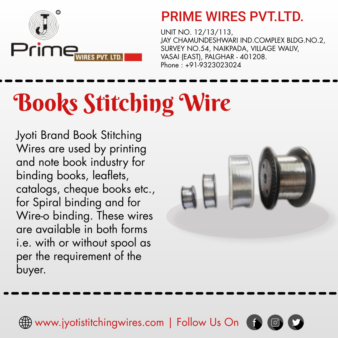 jyotistitching's tweet photo. Leading suppliers of Books Stitching wire.
For details call us +91-9323023024
Visit: https://t.co/jvniLOWoyf
#StitchingWire #FlatStitching #Wires #stitchers #Service #JyotiBrand #stitchingwires #machines #machinery #jyotistitchingwires #printing #bindingbooks https://t.co/FLiCXcIfSK