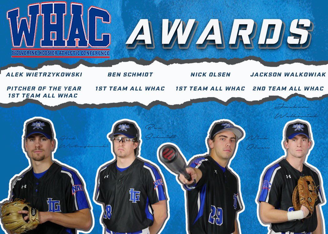 LTU_Baseball's tweet photo. Four of our guys earned some awards for their work this season. 
#TheField
#LTUBaseball https://t.co/iiCacqnDJb