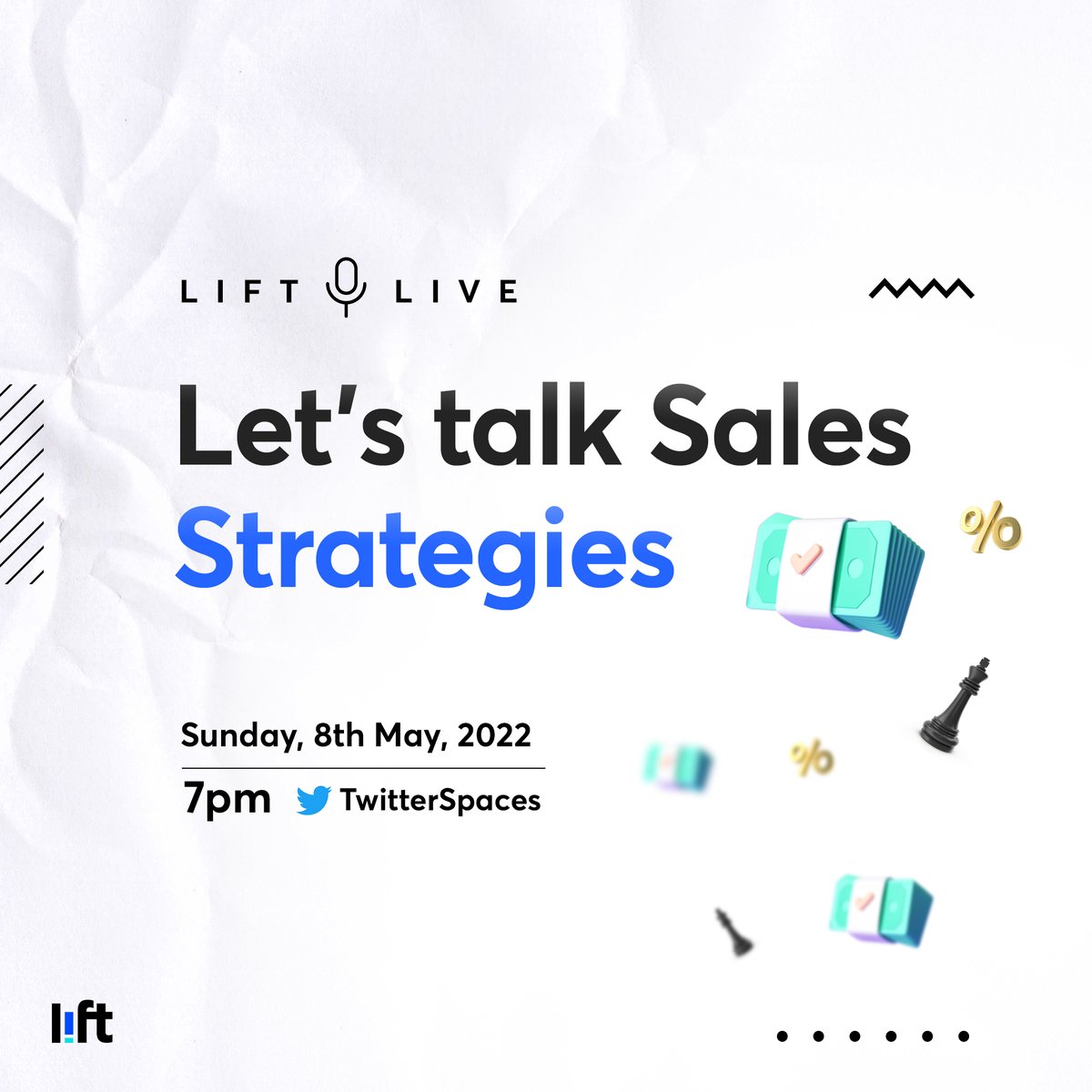 We’re back with another session packed with knowledge and value to grow your business! 

Catch us tomorrow at 7PM on Twitter Spaces for an 
 amazing opportunity to #GetLIFTed! 

Speaker reveal coming soon 😉.

#LIFTLiveOnTwitter