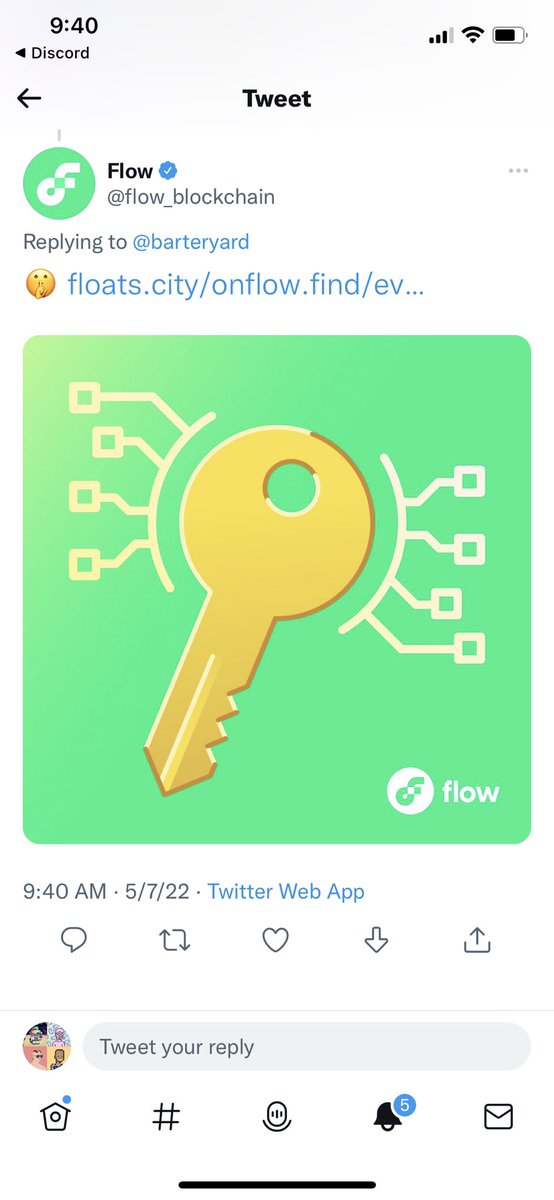 FlowLifer's tweet photo. If you have notifications on for @flow_blockchain you definitely don’t know anything about this.
Notification #269 👀
#float9 https://t.co/jWlLnOT764