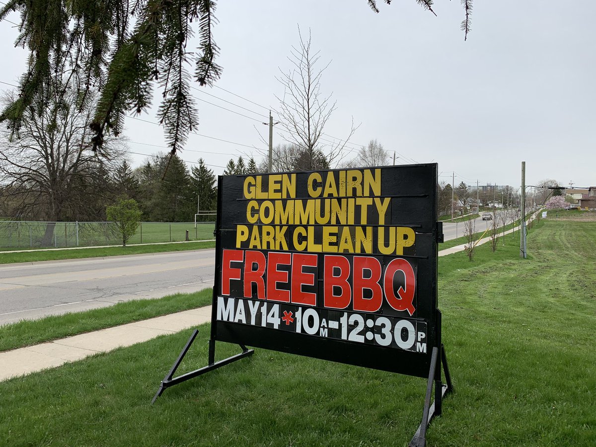 Next weekend is your opportunity to give back to our community and shared environment by working together to clean Glen Cairn Park! Meet 10am in Glen Cairn Park North <a href="/YFCLondon/">YFC London</a> <a href="/JamesMCoolidge/">James M Coolidge</a> <a href="/kaybee369/">Kristie Holden</a> <a href="/CommLivLondon/">CommunityLivingLdn</a> <a href="/CityofLdnOnt/">City of London</a> <a href="/DmWagon/">Danielle Mooder</a> <a href="/glen_cairn/">Glen Cairn CRC</a> <a href="/DorothyGCCRC/">Dorothy@GlenCairnCRC</a> #ldnont