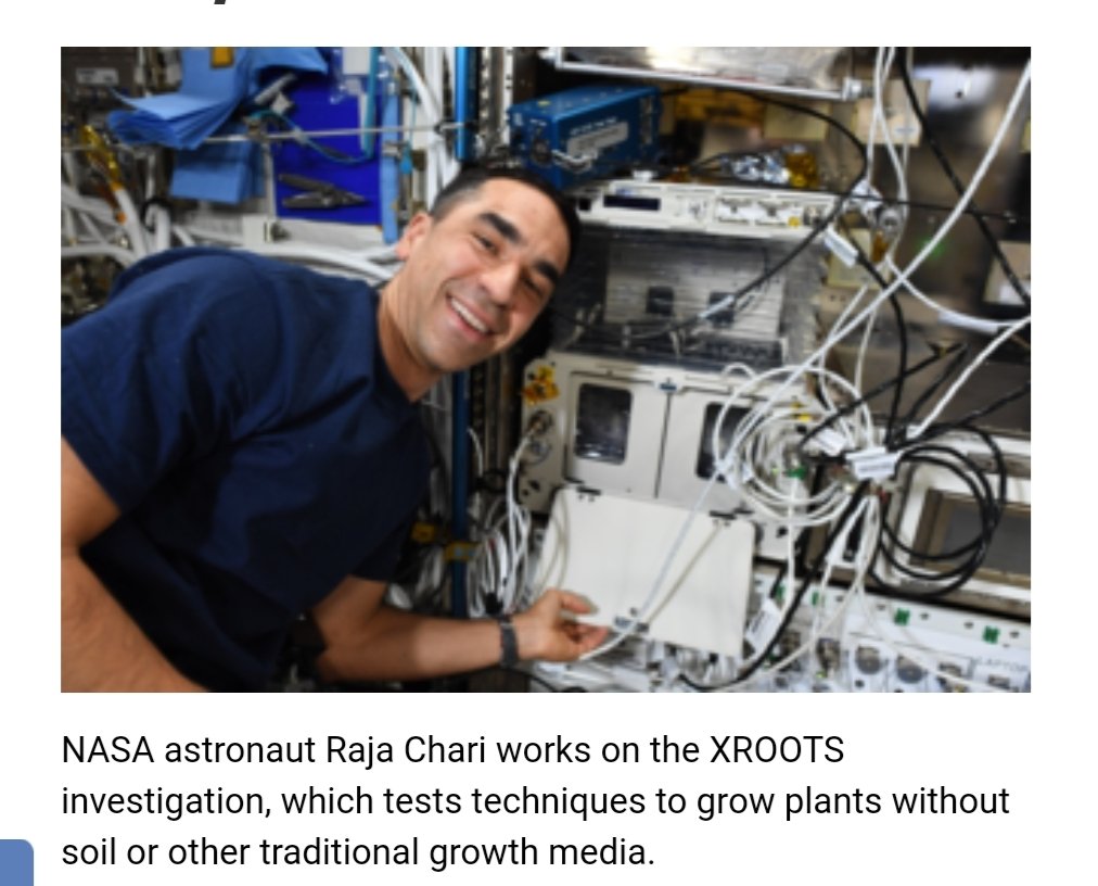 GajalakshmiSen's tweet photo. #Plants can grow without #Soil ? The eXposed Root On-Orbit Test System #XROOTS investigation uses #Hdroponic and #Aeroponic techniques to grow plants without soil or other growth media. But this is Expensive & Time Consuming process isn't it ? #NASA #rtItBot https://t.co/4lDBcxCZ2M