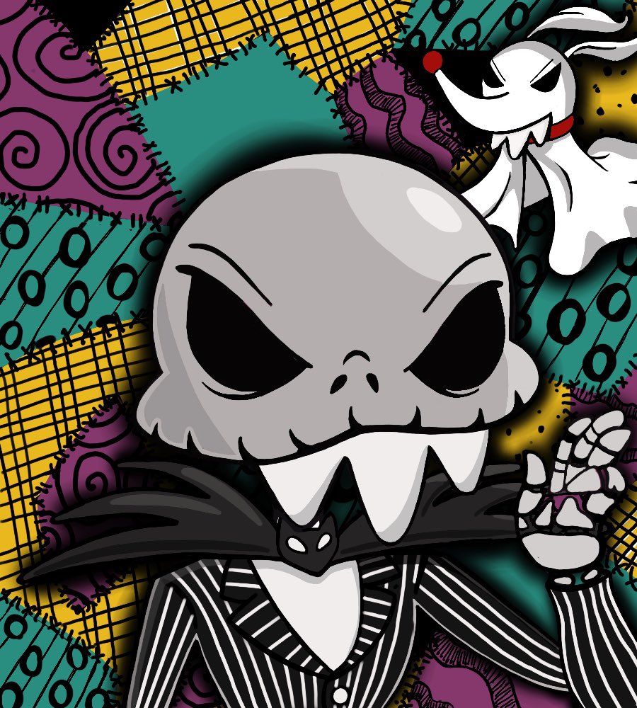 HollaHolla_PBF's tweet photo. Breaking news: Sally has been spotted in Bonesville. Jack and his trusty friend Zero are on their way to find her! #makeyourevolved @CroskullNFT https://t.co/hWh8qdgJRh