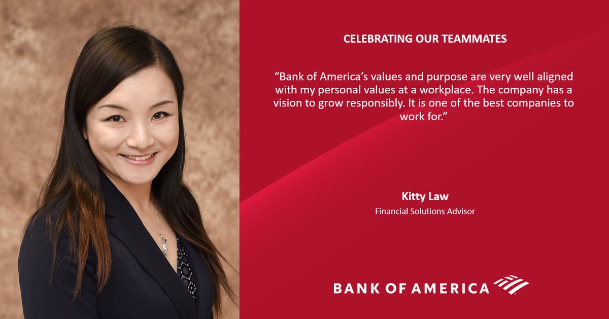 AlWelchMP's tweet photo. @BankofAmerica celebrates teammates like Kitty Law, who has dedicated the last 17 years to helping improve financial lives in #Vegas. 

#AAPIHeritageMonth https://t.co/z3TCYzsuoW