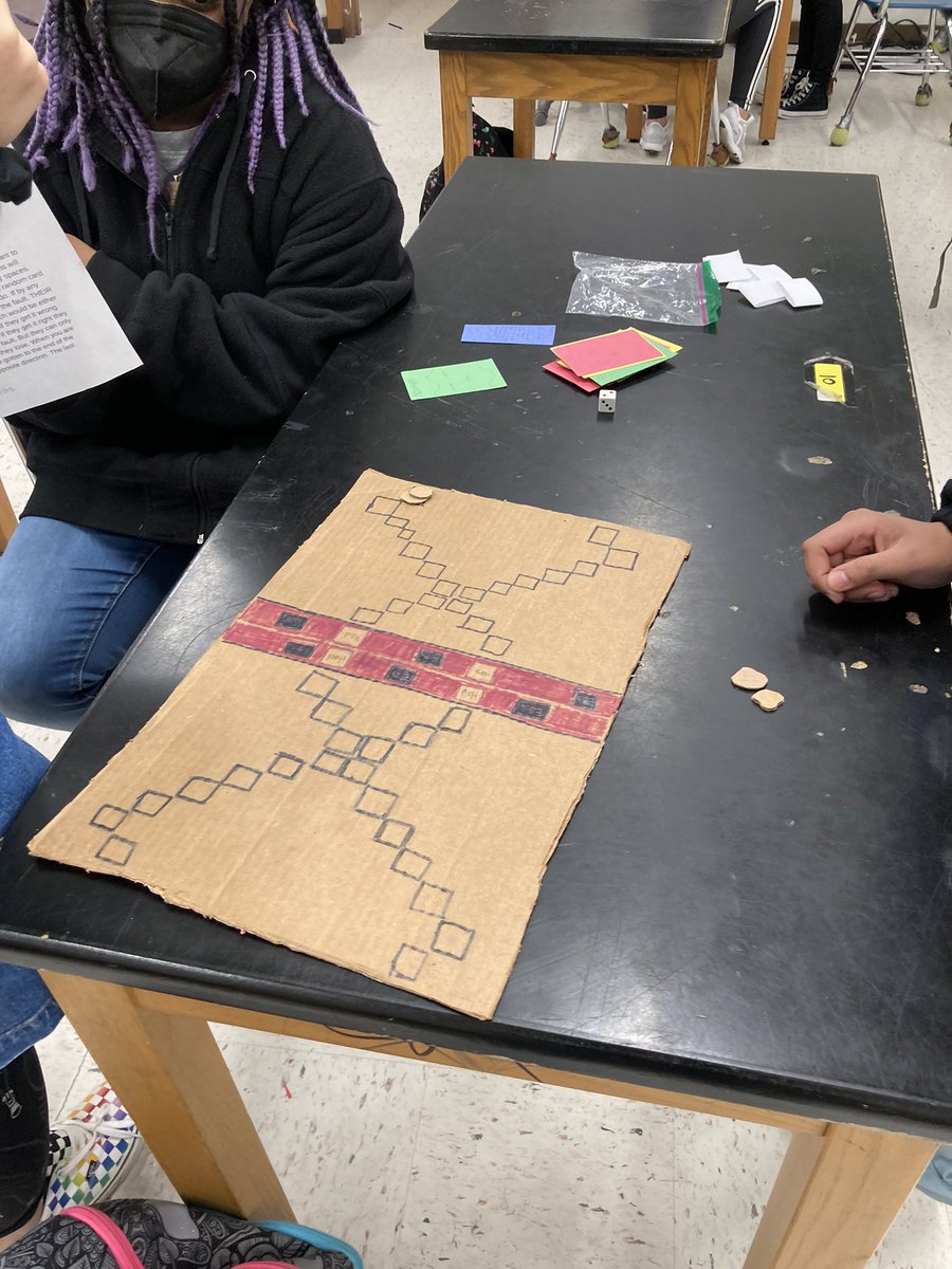 Student made board games April 8
