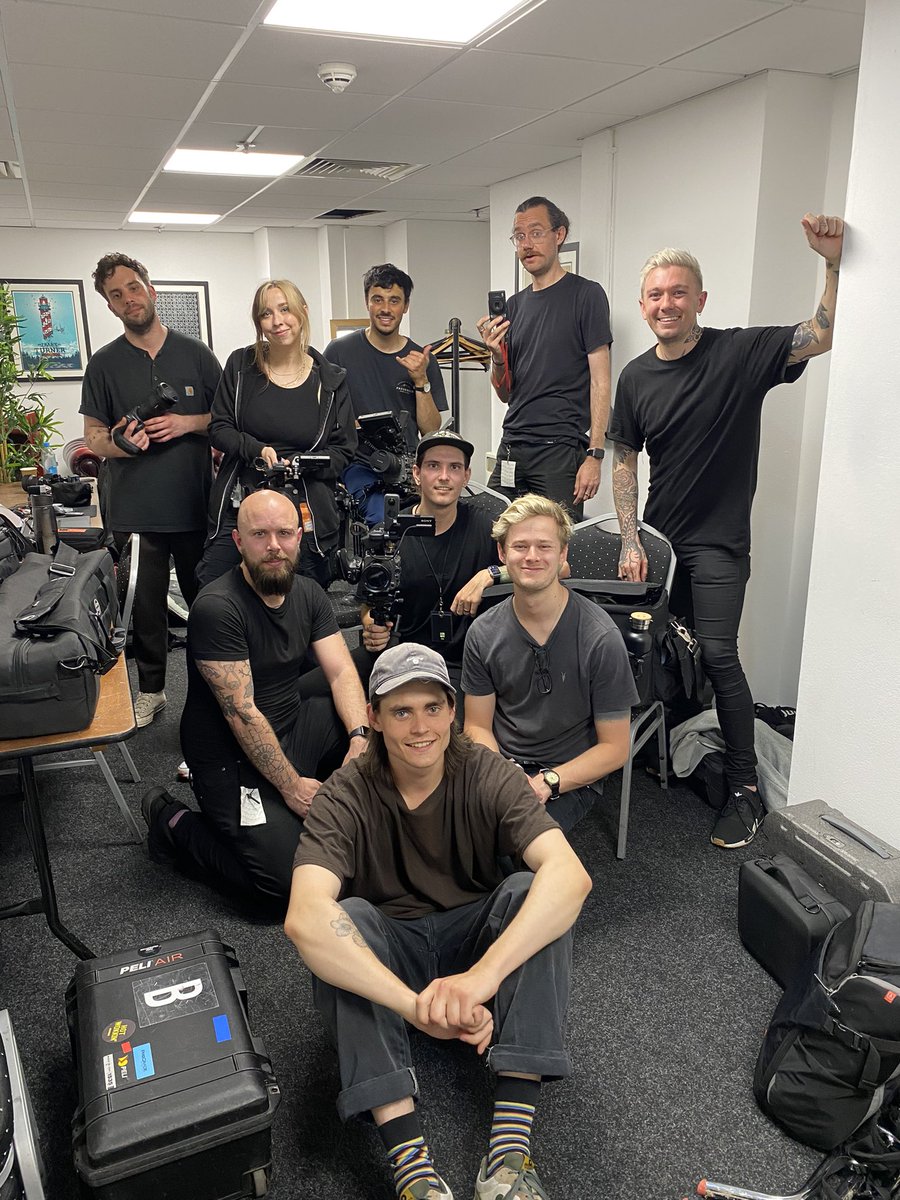 Yesterday was a huge milestone for me.
Directed/Coordinated a multicam shoot with 14 cameras, a 24' crane and 10 operators.
Look at that dreamteam!

Never been more stressed, stoked and frustrated before.
Thanks to <a href="/giloscope/">Giles Smith</a> for making sure stuff ran smoothly and i didn't panic.