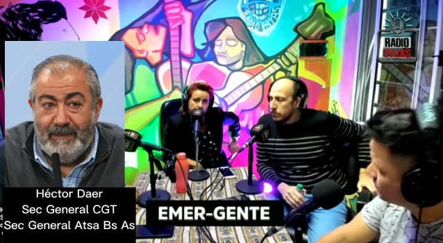 genteemer's tweet photo. Hector Daer Sec. Gral. CGT - Sec. Gral. @AtsaBsAs en EMER-GENTE (Radio Patas) 06/05/2022 #Paritarias2022 #Sanidad
Escucha el programa completo:
▶️https://t.co/pKAOIgq36G
▶️https://t.co/kYOtHZ8iI5 https://t.co/qx5f3tgQYr