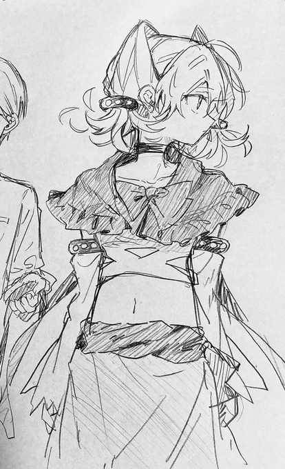 友人宅で描いた絵
