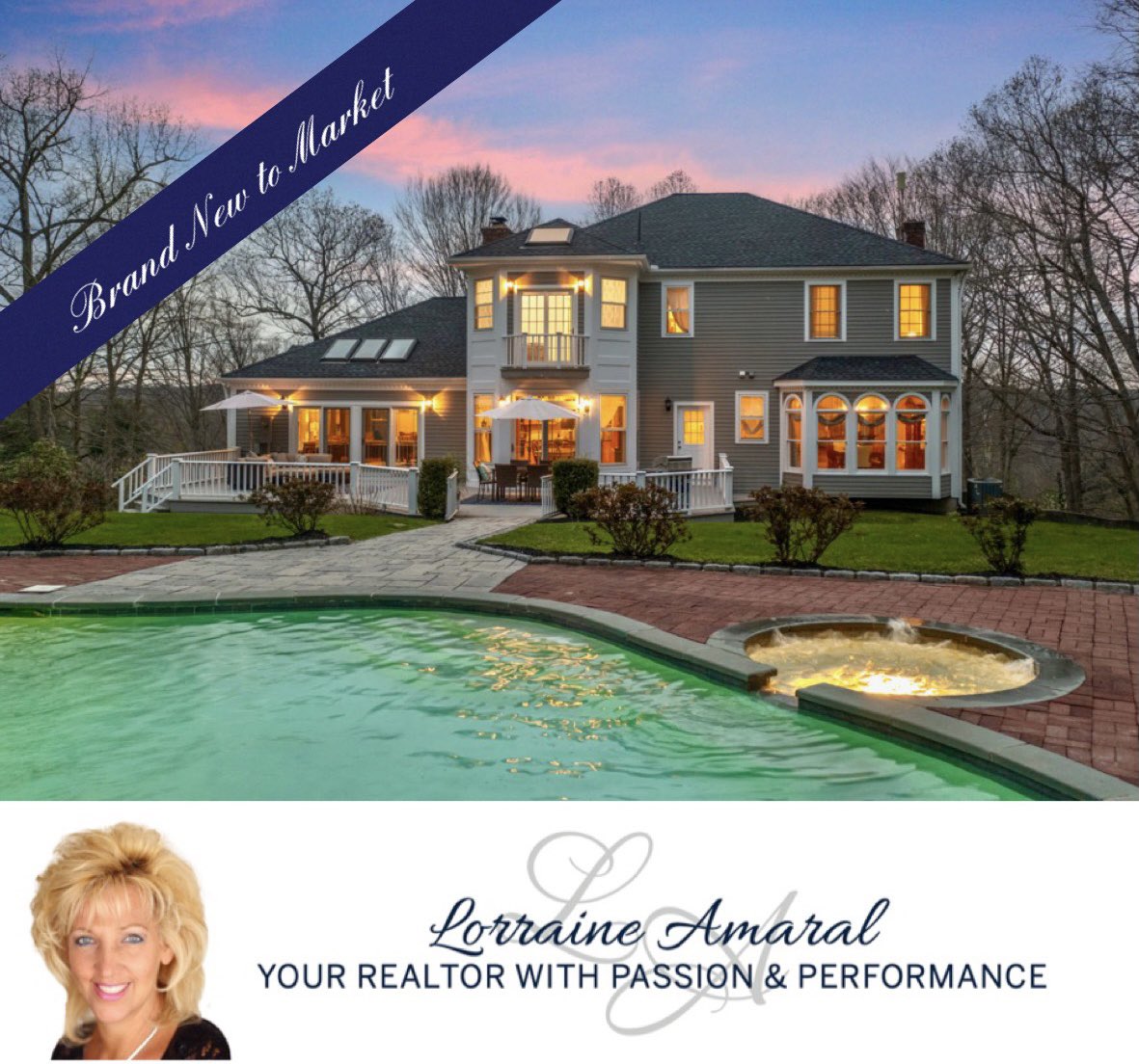 lamaralrealtor's tweet photo. BRAND NEW TO MARKET~Sophisticated Elegance throughout this stunning 4 Bedroom 3.5 bath Custom Colonial with majestic in-ground Mineral Springs pool and cabana! 2.33 Acres $665,000 #Southbury #Realestate #Realtor #Realtorlife #MovetoCT #Letmemoveyou #LuxuryListing https://t.co/MtZLUn1RCT
