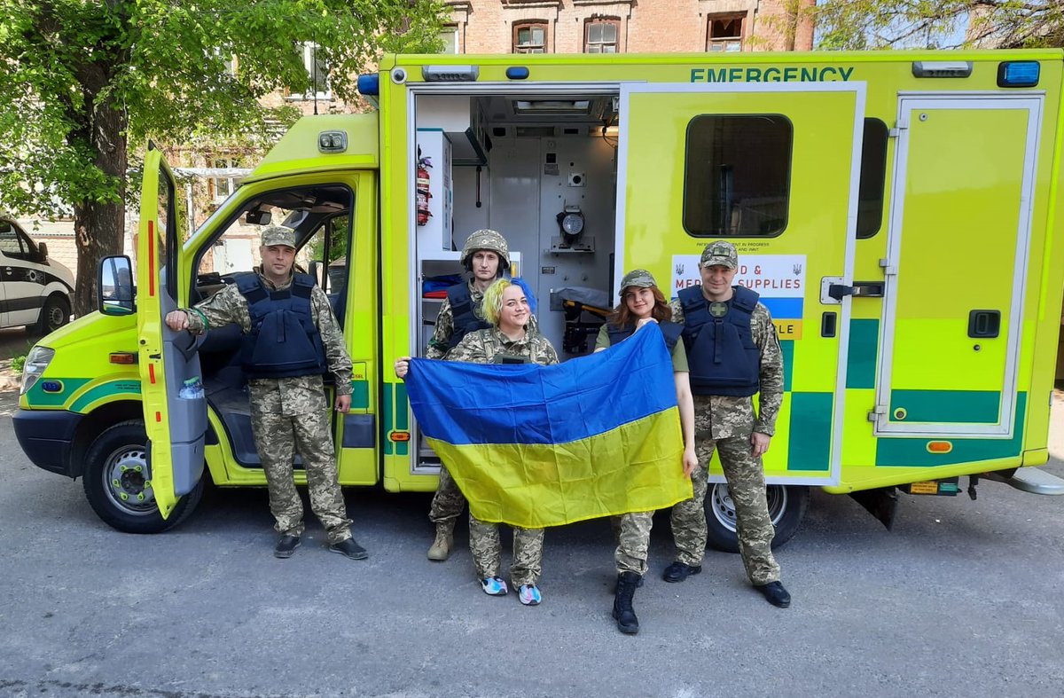 United Ukraine Fellowship (@u_u_fellowship) on Twitter photo We recently received this photo from paramedics in the Kharkiv region. The ambulance and medical supplies, which we sent a few weeks ago thanks to the generous donation from <a href="/KingsEducation/">King's Education</a> has been helping them through these dark times.
#StandWithUkraine
🇬🇧❤️🇺🇦 We recently received this photo from paramedics in the Kharkiv region. The ambulance and medical supplies, which we sent a few weeks ago thanks to the generous donation from <a href="/KingsEducation/">King's Education</a> has been helping them through these dark times.
#StandWithUkraine
🇬🇧❤️🇺🇦