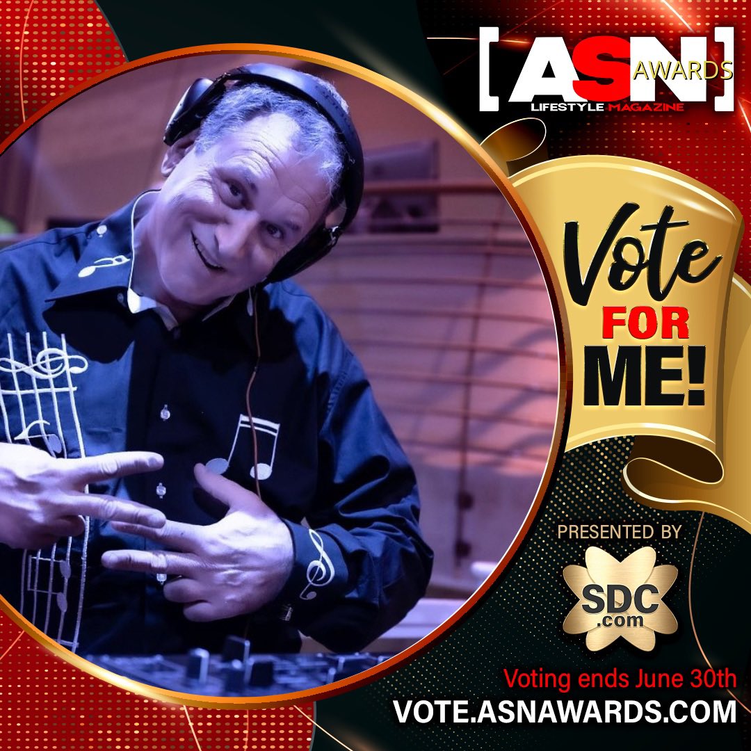 Please@vote 2 times a day at                  asnawards.com best DJ Rockin Ronnie