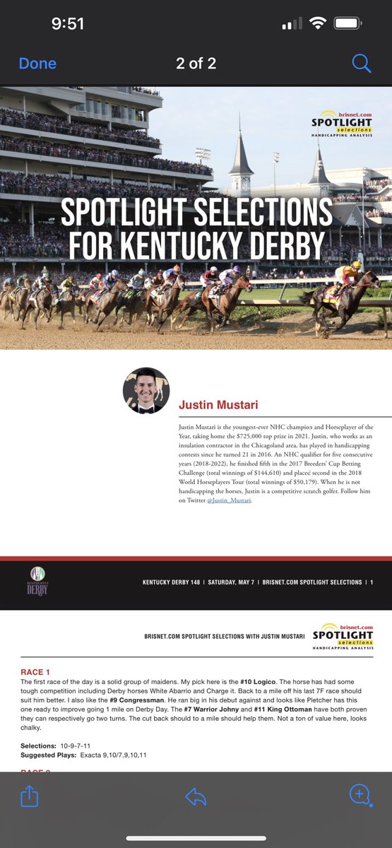 $48 Exacta in the first race! Get the rest of the races here brisnet.com/product/select…