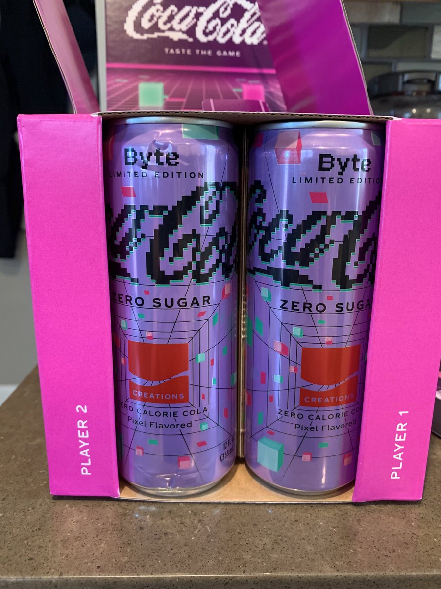 ZackZio's tweet photo. @CocaCola Player 2 came a little damaged but the design and packaging is very cool! https://t.co/h5Br5ZDD45