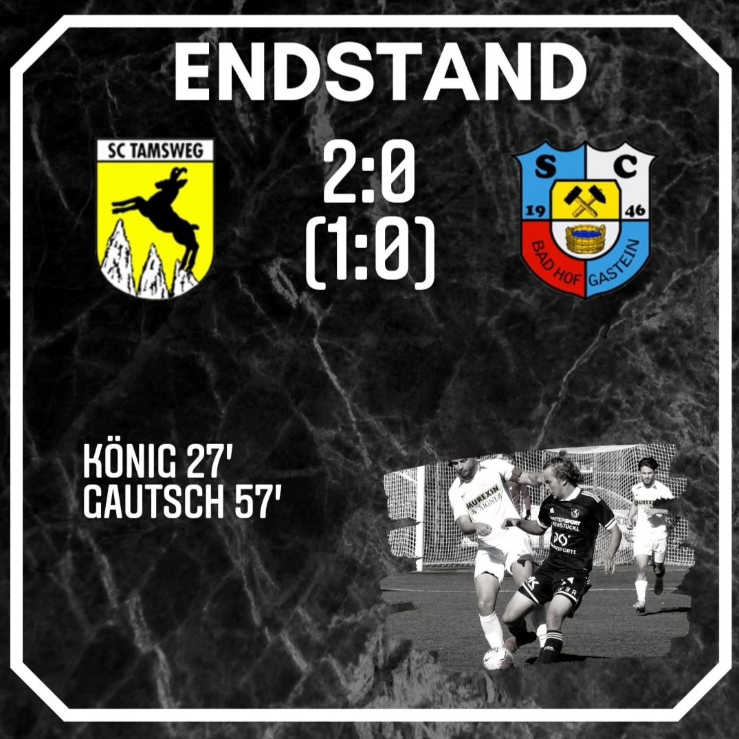 Durch ein Weitschusstor von König und einem traumhaften Solo von Gautsch gewinnen die Tamsweger verdient mit 2:0! Der zweite Heimsieg in Folge 😍