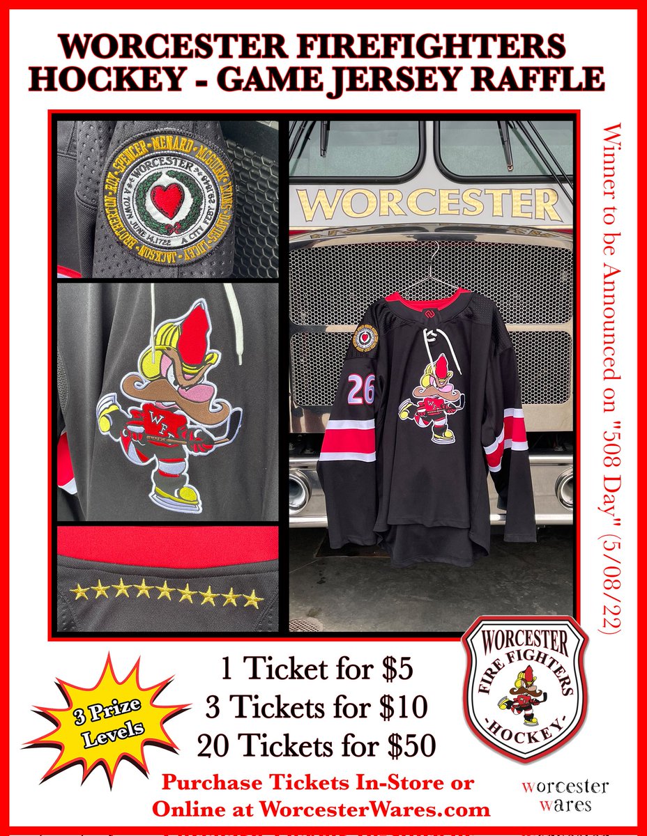 WFD_Hockey's tweet photo. Last day to scoop up raffle tickets. Head over to @WorcesterWares or get them at https://t.co/3erKQREs0X.  All proceeds will go towards our @HerosCupHockey fundraising efforts. #wfd #wfdhockey https://t.co/OyN2M72Ygs