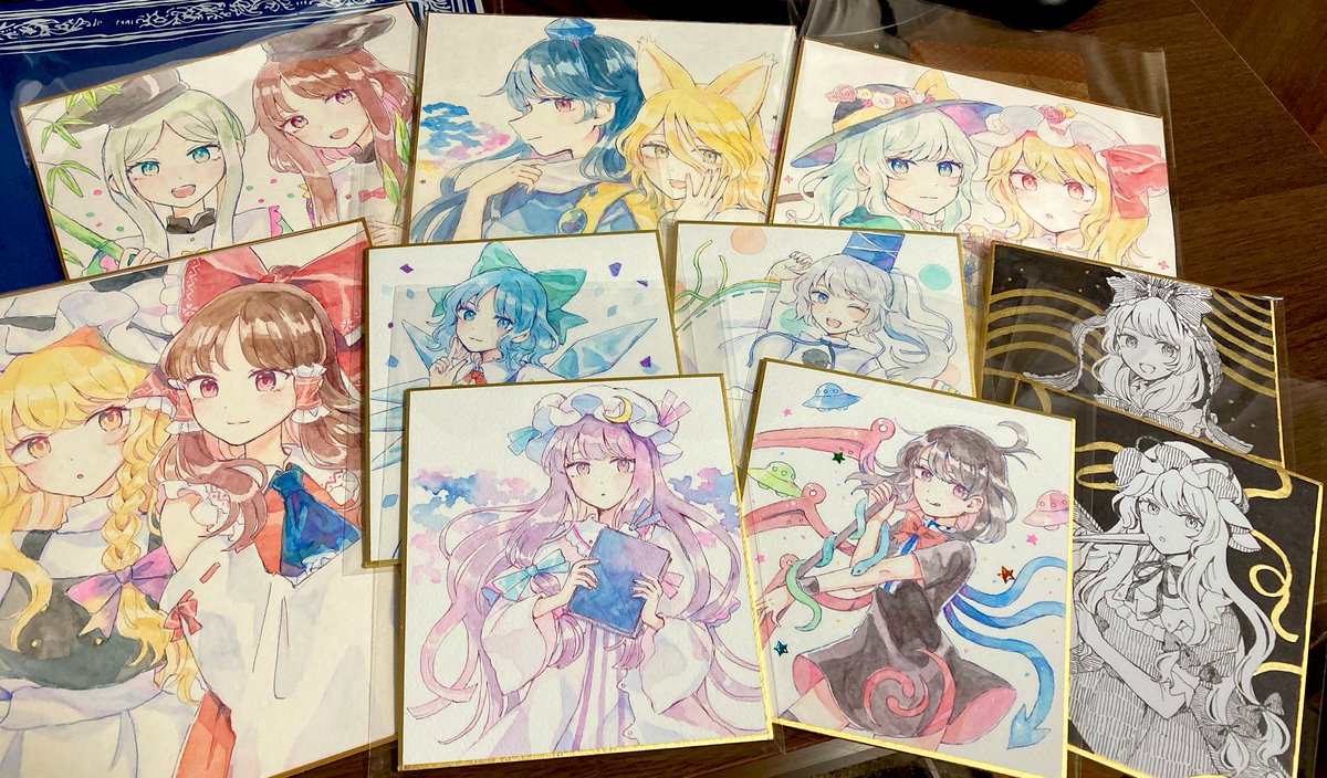 持っていく色紙ズ 