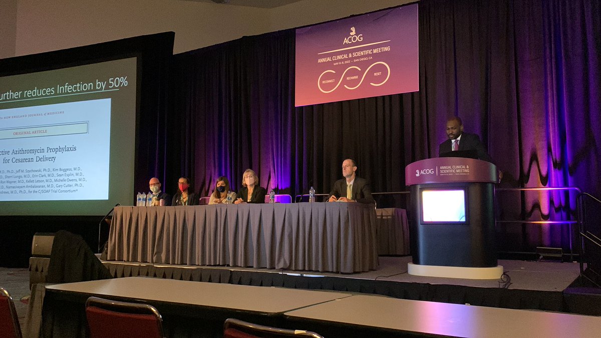 Happening now in 20A: late-breaking research in Obstetrics &amp; Gynecology. Come join us! #ACSM2022 #ACOG2022 #obgyn #greenjournal