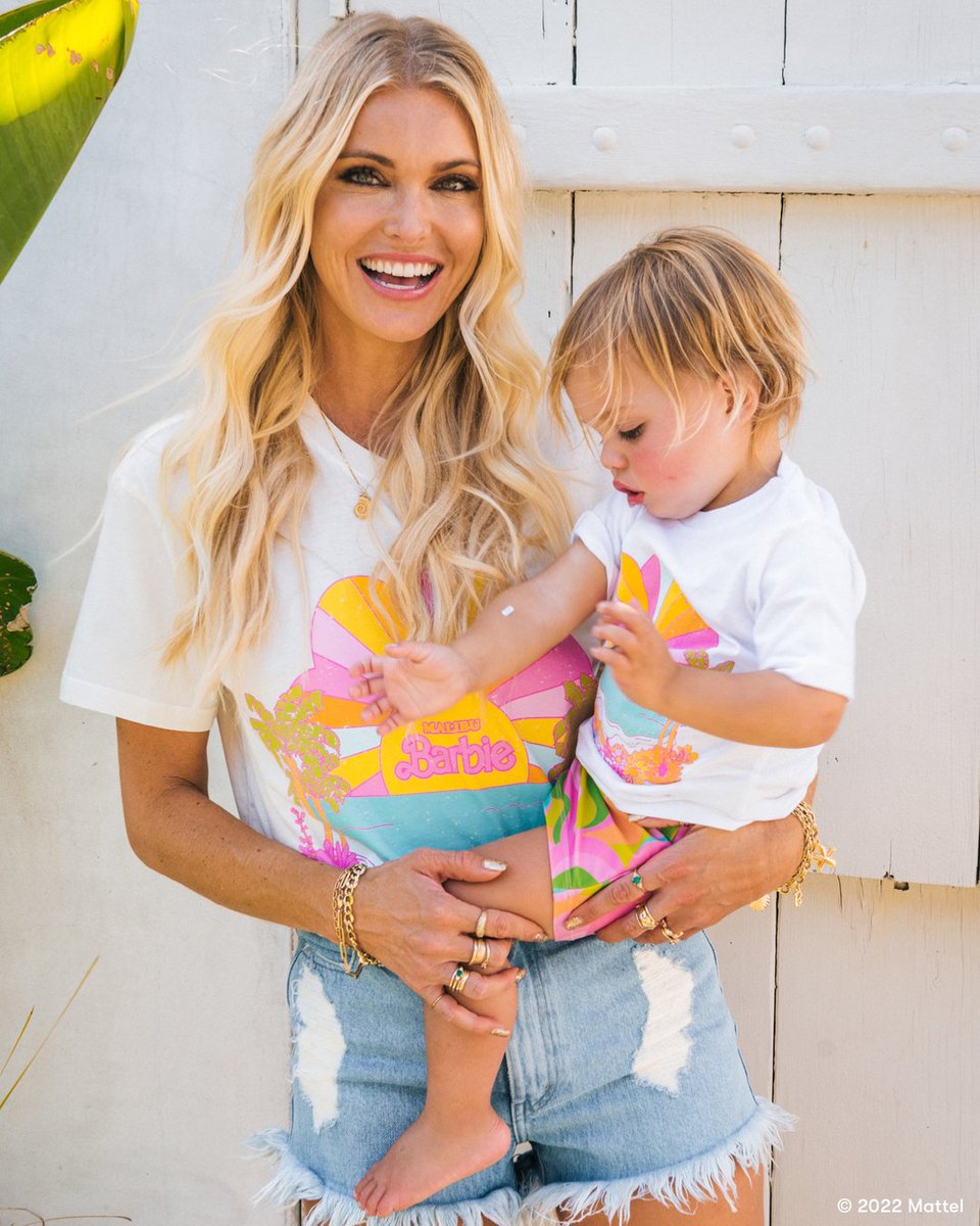Mumu X <a href="/barbie/">Barbie</a> TEES PLEASE💕🏄‍♀️ Match your mini in the Point Dune Tee✨ #mumuxbarbie