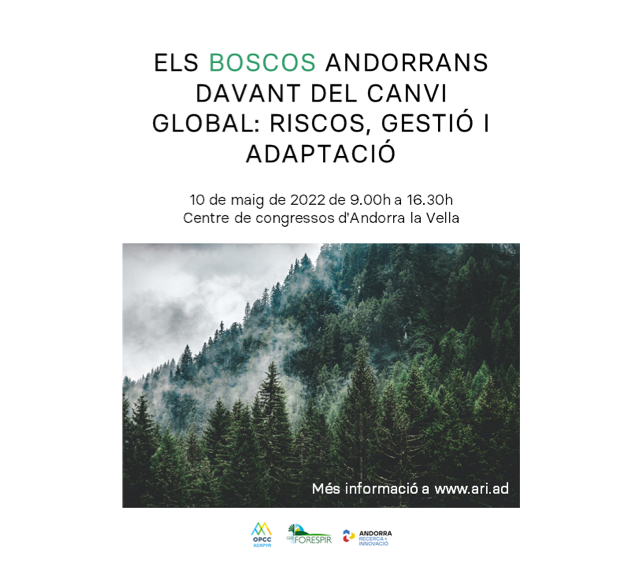 Andorra_RI's tweet photo. 🌲Quins són els riscos dels boscos pirinencs pel canvi cimàtic? Com es gestiona?
❗Dimarts, primer seminari forestal en el marc del projecte #OPCC #ADAPYR de cooperació transfronterera
@FORESPIR_ , @opcc_ctp
ℹ️ del programa i la inscripció (gratuïta) 👇
https://t.co/EAgdswlrZC https://t.co/IcLvNOFOIo