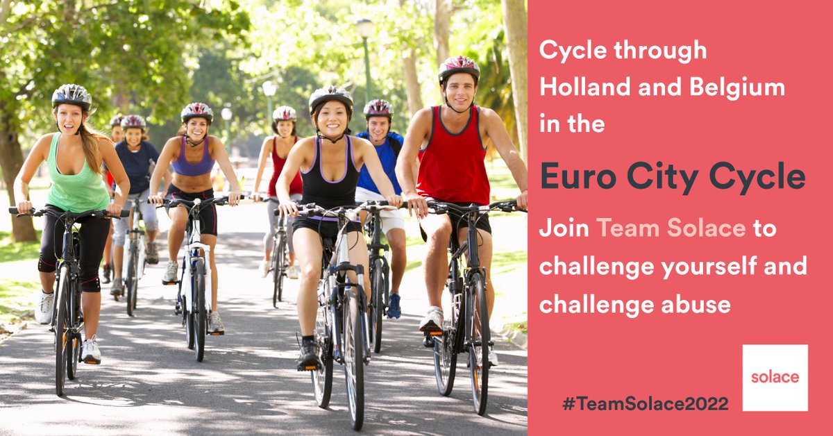 SolaceWomensAid's tweet photo. Cycle through the European countryside and famed cities with the Euro City Cycle. Join us on 7th September 2022 for a 5-day trip across England, Holland, and Belgium. Sign up now! https://t.co/TWSAE5Zr7T #TeamSolace2022 #EuroCityCycle #GlobalAdventureChallenges https://t.co/bSREzOyZvR