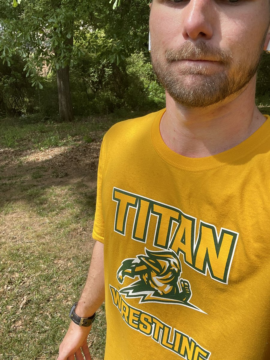 Mr_CoachJ's tweet photo. @espo174 said I could run one back for @WF_Wrestling @DutrowJim @TheRobbyBell @coachw160 #WrestlingShirtADayinMay #justmessin https://t.co/XahjdJInIA