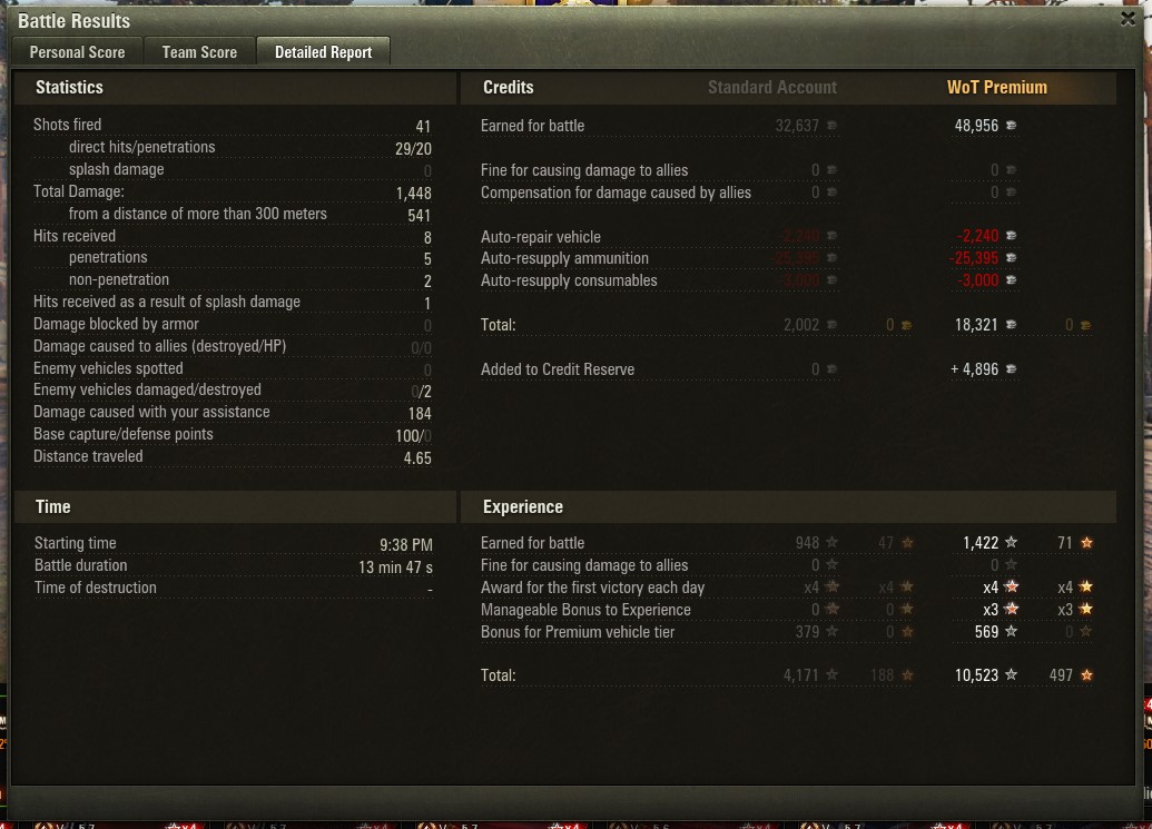 NGuns45's tweet photo. @worldoftanks NavyGuns45 - 948 base XP in Ram II https://t.co/x6dgs1Whuo