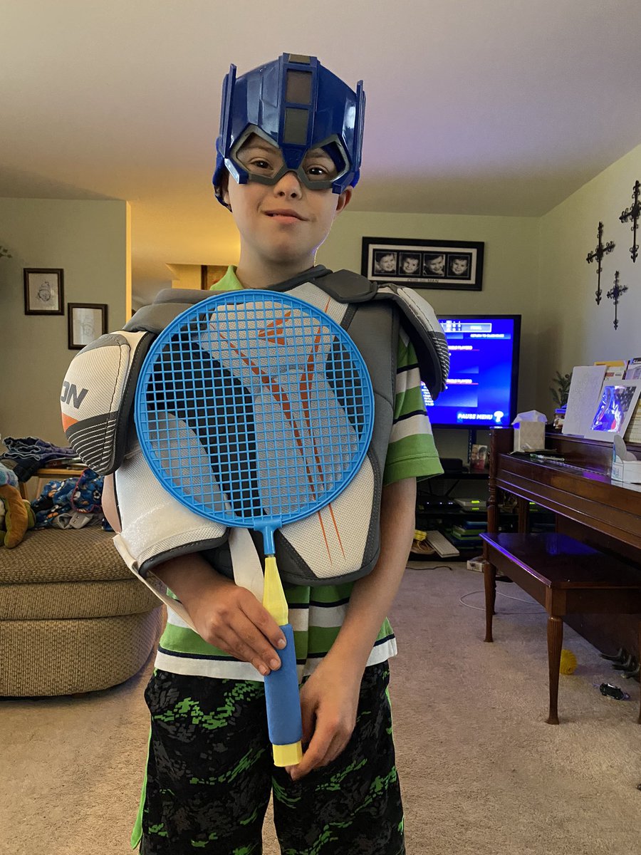 ShaneandWyatt1's tweet photo. Not sure if Wyatt is geared up to play some kind of sport or if he joined some elite special forces but he’s ready for action. #shaneandwytt #downsyndrome #GameTime #SuperWy https://t.co/b8ggusWYIT