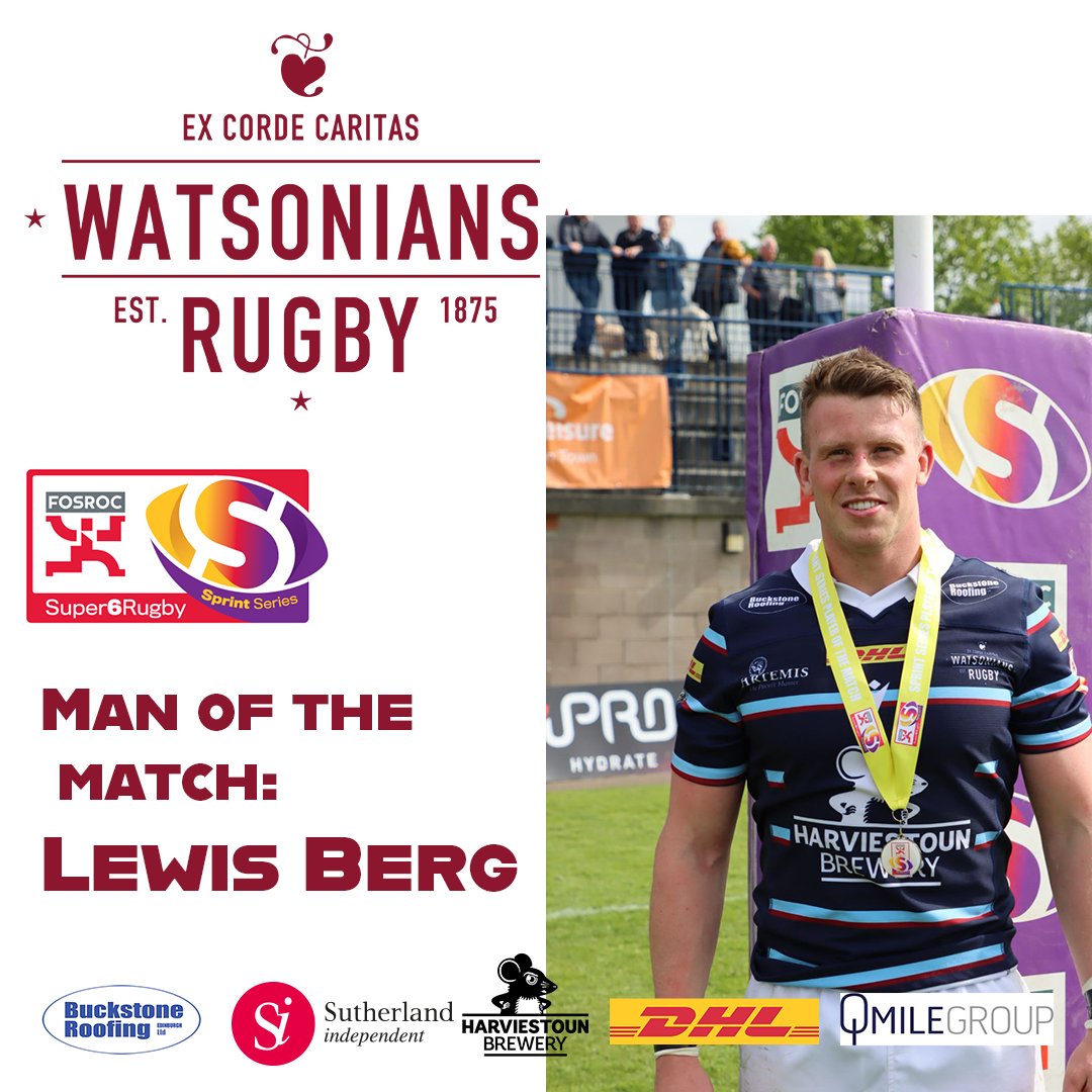 WATSONIANFC's tweet photo. Man of the Match for Lewis Berg!
Two try performance and a big hand in Lomond MacPhersons try too.
#Watsonians #FOSROCSuper6 #Heriots @SutherlandIFA @dhlexpressuk @HarviestounBrew #BuckstoneRoofing @qmile_edinburgh https://t.co/VJLTgV37wW