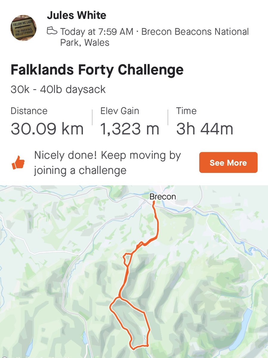 cmonthespurs's tweet photo. 30k - 40lbs - #Falklands40
In memory of those who made the ultimate sacrifice, Started at the old P Company transit camp and daysack patch is in honour of Cpl Stewart Mclaughlin @Jimmyocx3 https://t.co/zCa93uTfYl