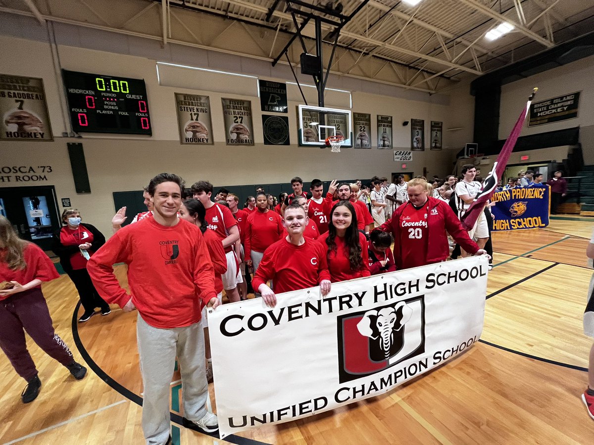 unifiedoakers's tweet photo. Special congratulations to the Unified Basketball Team for winning their Division 2 state championship!!! The Coventry community is so proud!! #choosetoinclude #unifiedoakers @HoskinsSenora @CoventryOakers @SORhodeIsland https://t.co/VmyQdHLU1T