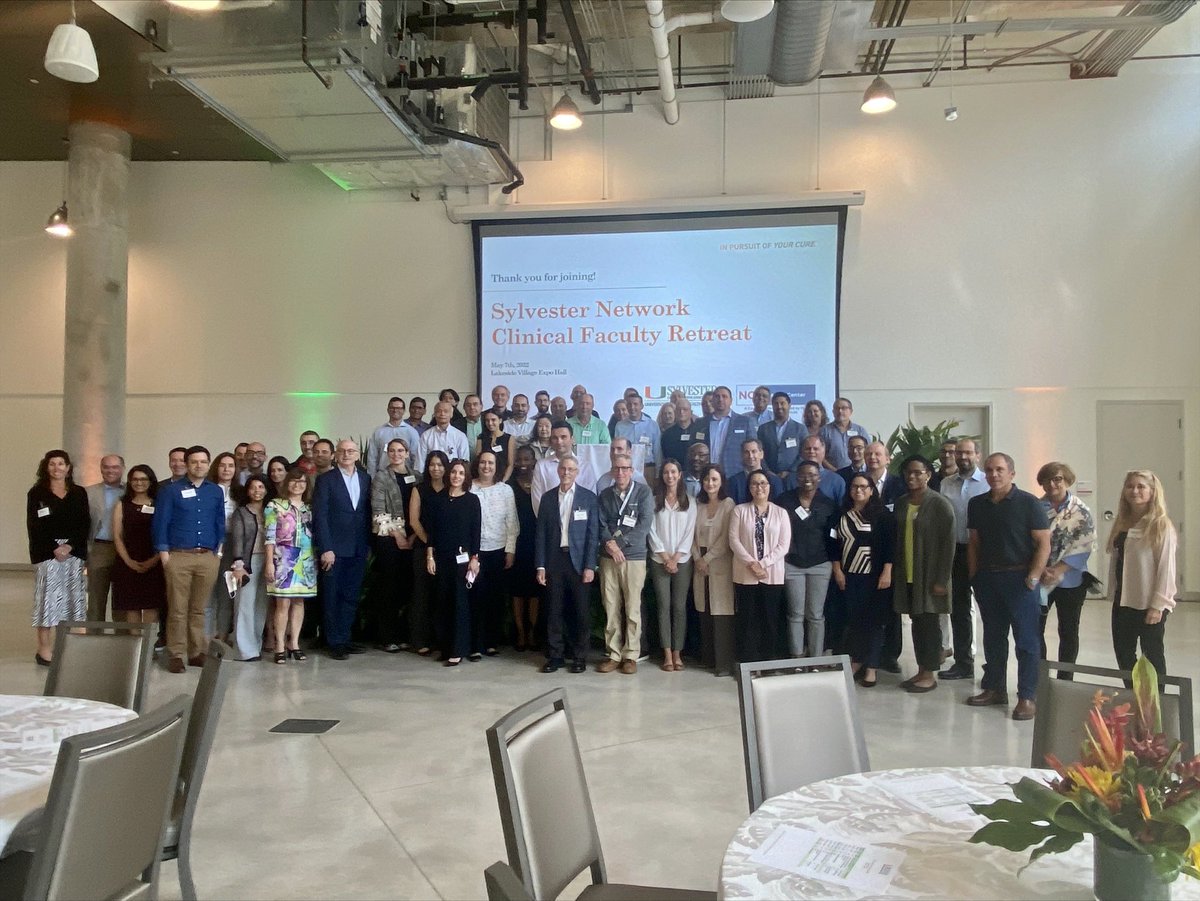 SylvesterCancer's tweet photo. Our world-class doctors are discussing the great progress we have made in #cancerresearch and #cancercare and strategizing next steps at the Sylvester Network Clinical Faculty Retreat in Coral Gables. @DrSDNimer https://t.co/boUSSkP7dT