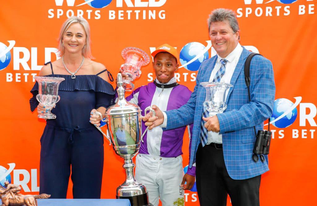 So today could be one of the proudest days in my training career, to partner with my son <a href="/JCHorseRacing/">James Crawford</a> to win the Gr2 World Sports Betting Guineas,the first Group race out of our Jhb yard.