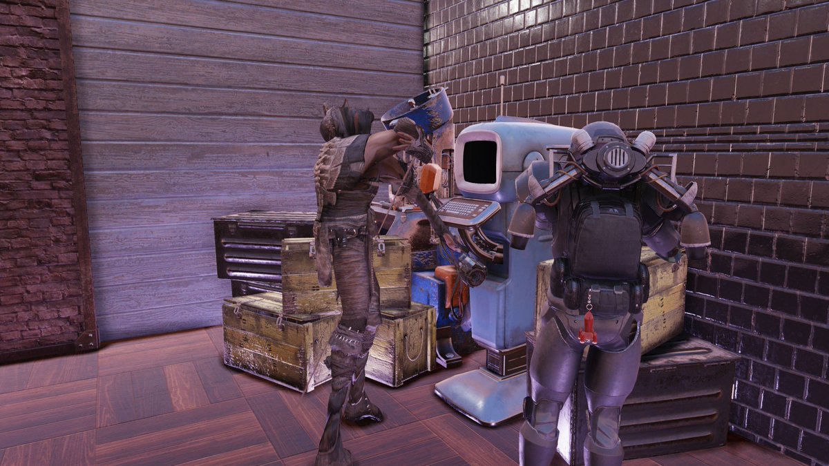 US_President_16's tweet photo. “Perhaps you’ll forgive my curt query, but what in all of Oblivion and Satan’s Hell is THAT?!” @BethesdaSupport 
#Fallout #Fallout76 #Bethesda #photomode #creature #help https://t.co/K1ZlR9r8MP