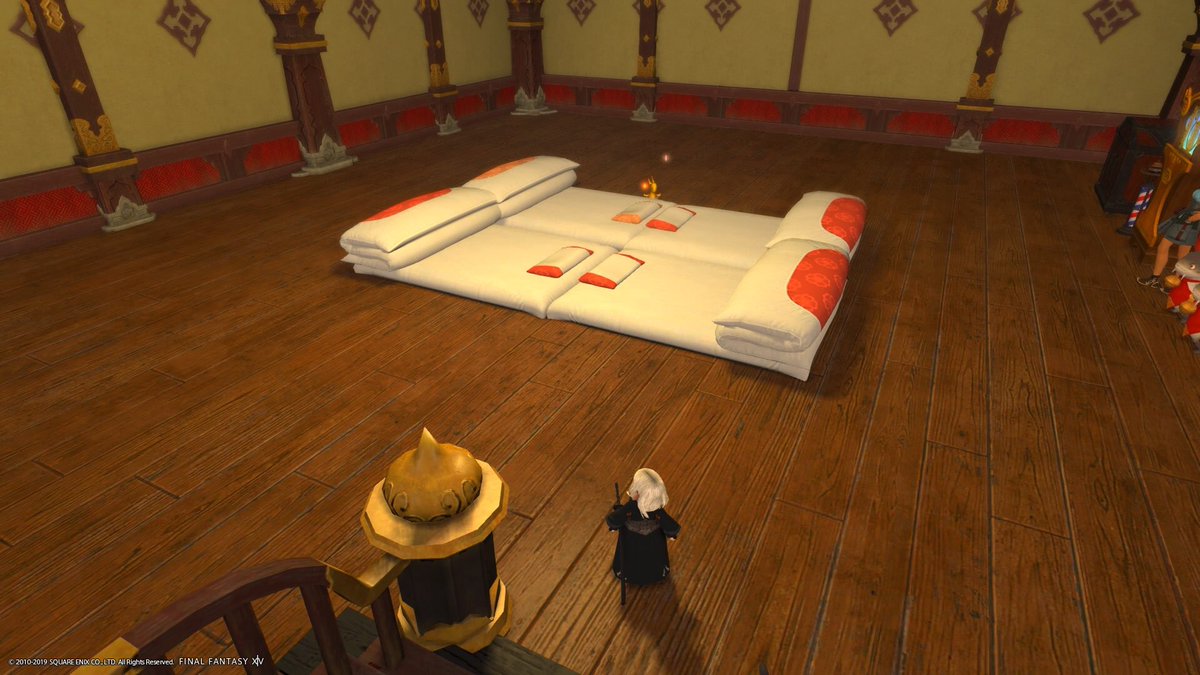 Ponco_ff14's tweet photo. 🥺

(操作方法から分からず布団敷くのに1時間くらいかかってました･･)

 #FFXIVFirstBuild https://t.co/CvagAHMCZv