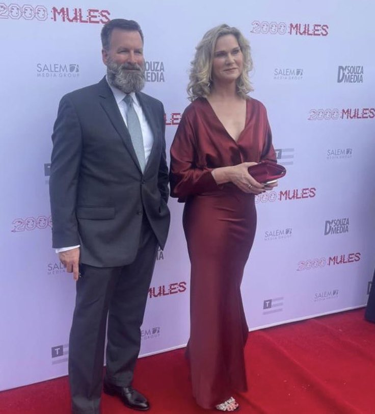 These are the two heroes of “2000 Mules”—Catherine Engelbrecht and Gregg Phillips of True the Vote. They busted the Democrats’ criminal cartel, and I tell the story of this incredible whodunit in the movie