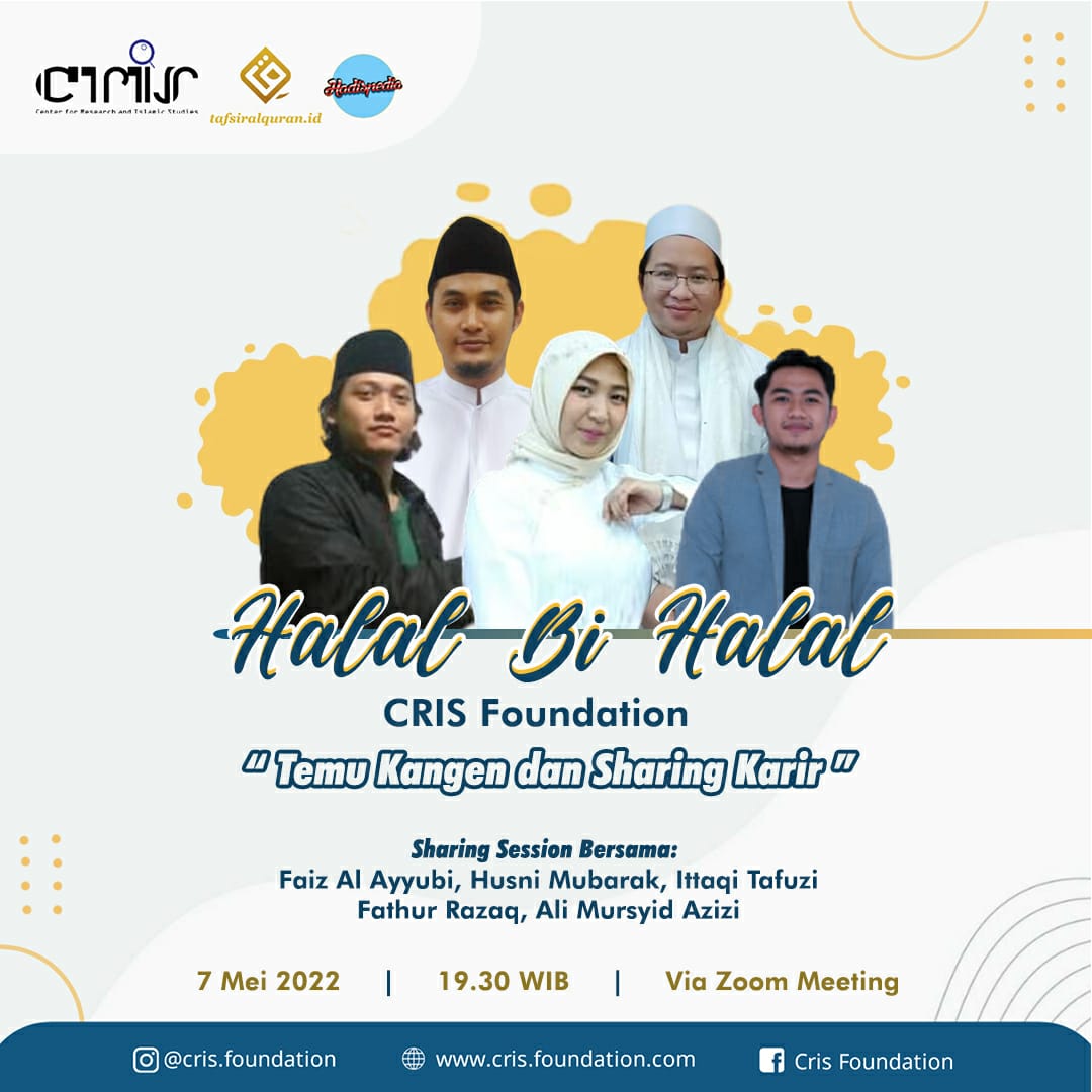 foundation_cris's tweet photo. Halal Bihalal dan silaturrahim CRIS Foundation 2022. Selamat Hari Raya Idulfitri 1443 H. Mohon maaf lahir dan batin.
#EidMubarak2022 #idulfitri1443H #idulfitri #idulfitri2022 #Lebaran2022 #mudik #Mudik2022 #MudikAmanMudikSehat #halalbihalal #crisfoundation https://t.co/SW9vOMlmSf