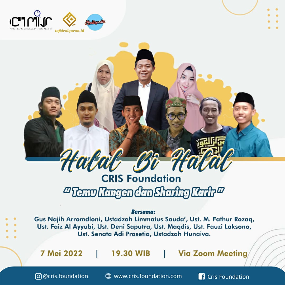foundation_cris's tweet photo. Halal Bihalal dan silaturrahim CRIS Foundation 2022. Selamat Hari Raya Idulfitri 1443 H. Mohon maaf lahir dan batin.
#EidMubarak2022 #idulfitri1443H #idulfitri #idulfitri2022 #Lebaran2022 #mudik #Mudik2022 #MudikAmanMudikSehat #halalbihalal #crisfoundation https://t.co/SW9vOMlmSf