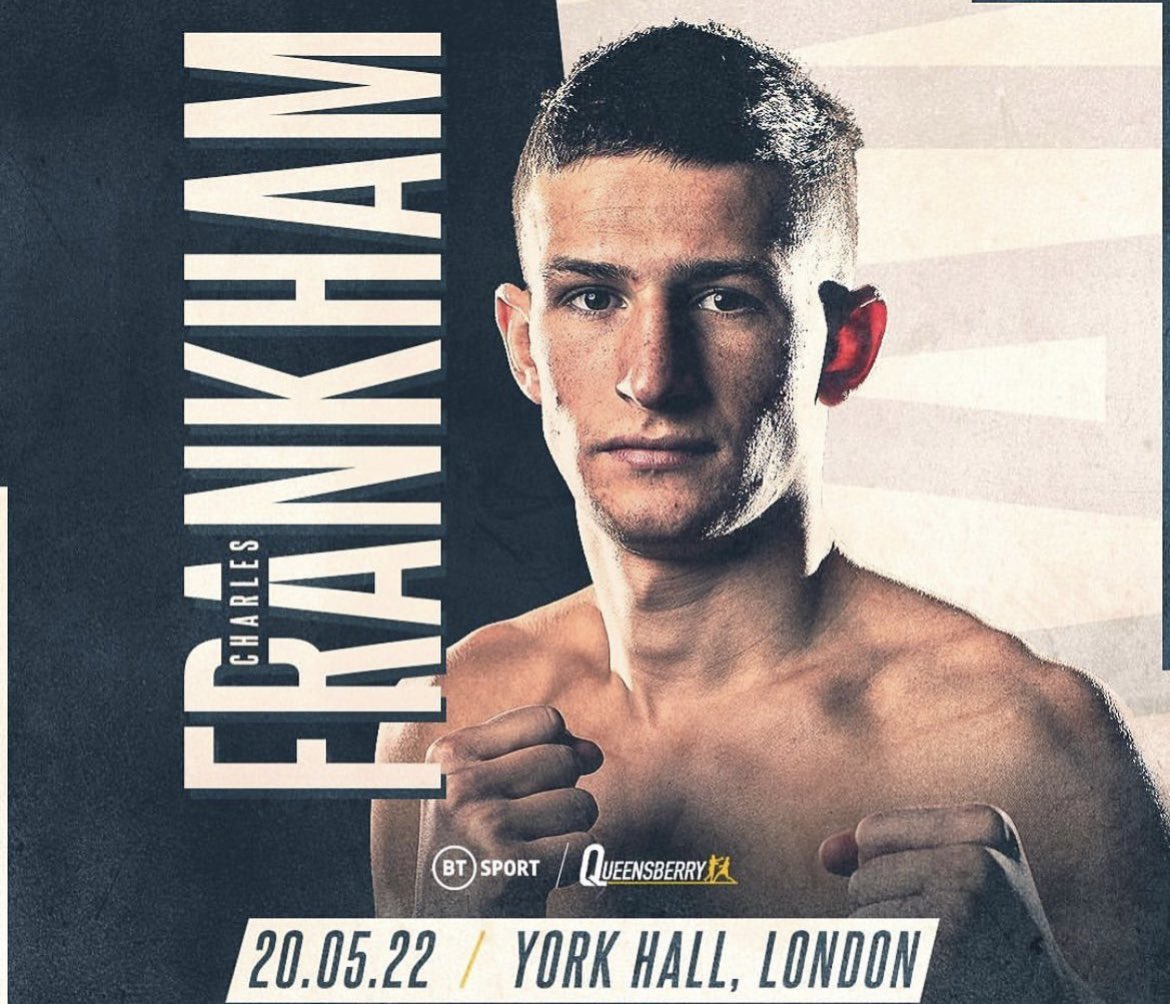 Undefeated 5-0 <a href="/CharlesFrankham/">CHARLES “ BOOM BOOM “ FRANKHAM</a> returns May 20th 2022 at the famous <a href="/YorkHallEvents/">York Hall</a> on  a @frankwarren_tv 
This young man is on the domestic trophy hunt in 2022. 
Tickets are available via or website LINK IN BIO.
#boxingbos #charlesfrankham