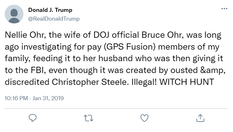 TeresaSkaggs5's tweet photo. I looked and looked and could not find @ThunderStrzok1 original tweet, but I noticed these tweets too. @MSpygate pointed out on 2 Feb 2019 that Trump had Tweeted out #GPSFusion instead of @FusionGPS and that you both had caught it. Did anyone else? https://t.co/WML3crY4fs