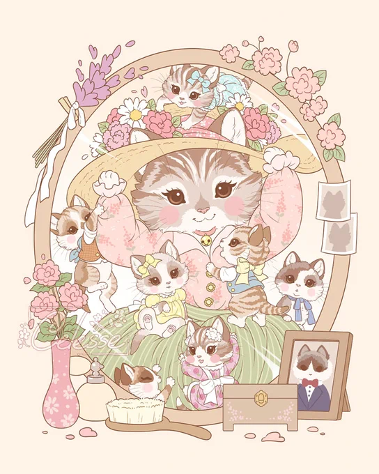 Our Sunday best 💐🐱👒🎀 